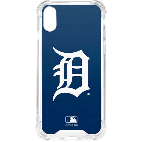 MLB Detroit Tigers - Solid Distressed iPhone XS Clear Case