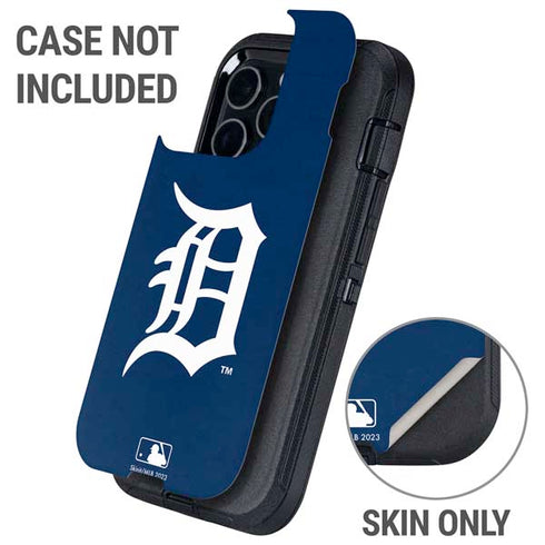 MLB Detroit Tigers - Solid Distressed Otterbox Defender iPhone Skin