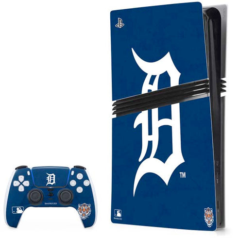 MLB Detroit Tigers - Solid Distressed PS5 Pro Bundle Skin