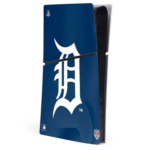 MLB Detroit Tigers - Solid Distressed PS5 Slim Digital Edition Console Skin