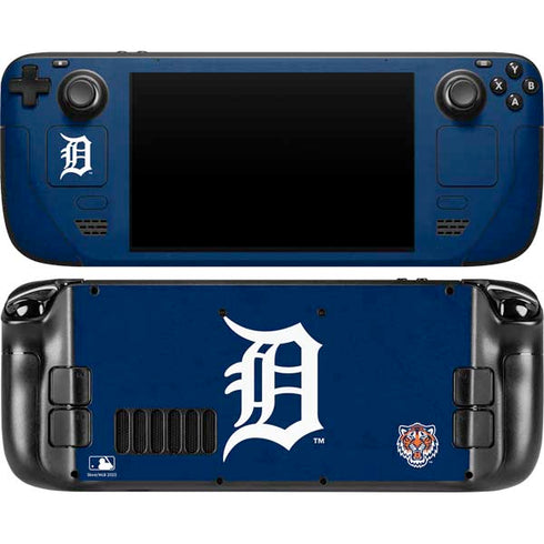 MLB Detroit Tigers - Solid Distressed Steam Deck Handheld Gaming Computer OLED Skin