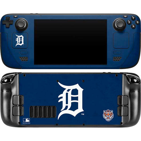 MLB Detroit Tigers - Solid Distressed Steam Deck Handheld Gaming Computer Skin