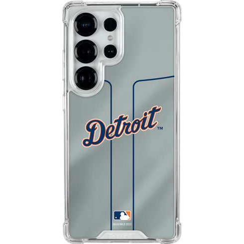 MLB Detroit Tigers Alternate/Away Jersey Galaxy S25 Ultra Clear Case