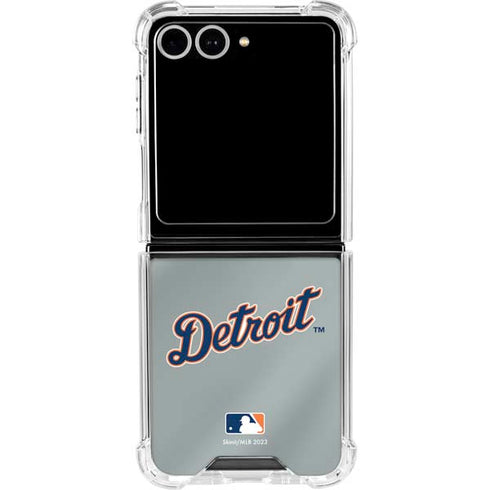 MLB Detroit Tigers Alternate/Away Jersey Galaxy Z Flip7 Clear Case