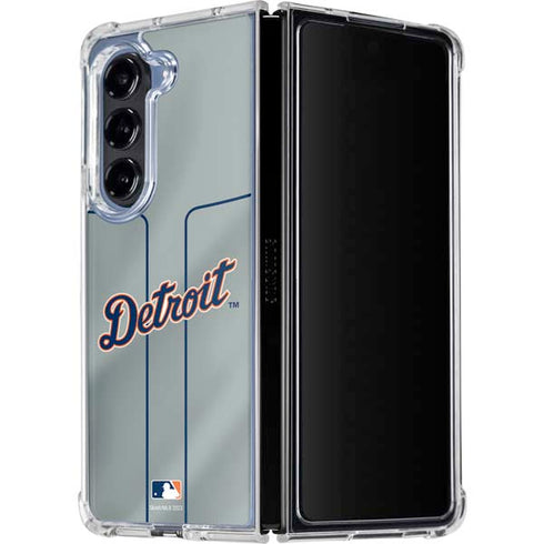 MLB Detroit Tigers Alternate/Away Jersey Galaxy Z Fold5 5G Clear Case