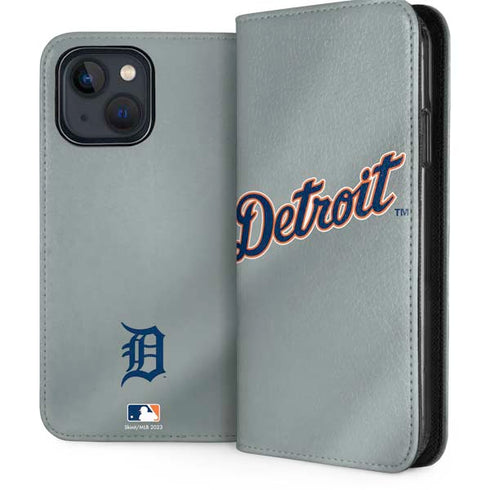 MLB Detroit Tigers Alternate/Away Jersey iPhone 15 Plus Folio Case
