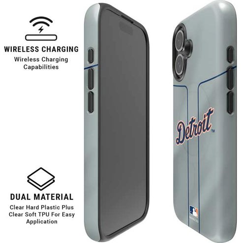 MLB Detroit Tigers Alternate/Away Jersey iPhone 16 Magsafe Impact Case