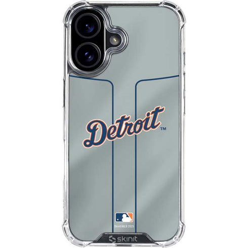 MLB Detroit Tigers Alternate/Away Jersey iPhone 16 Plus Clear Case