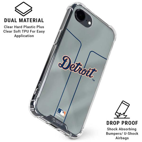 MLB Detroit Tigers Alternate/Away Jersey iPhone 16e Clear Case