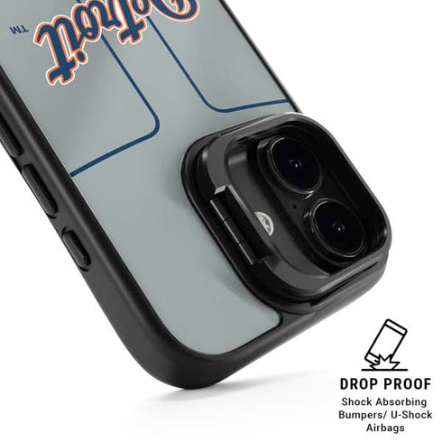 MLB Detroit Tigers Alternate/Away Jersey iPhone 17 Kickstand Case