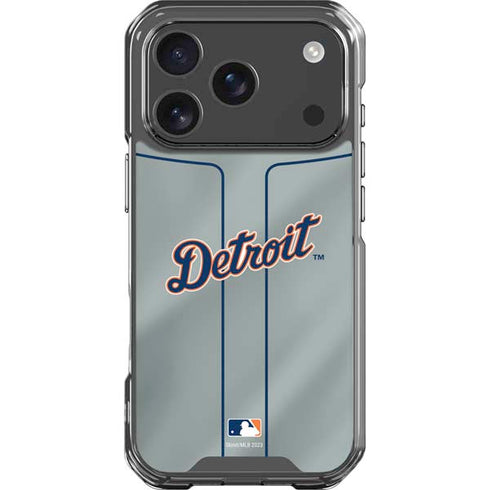 MLB Detroit Tigers Alternate/Away Jersey iPhone 17 Pro Clear Case