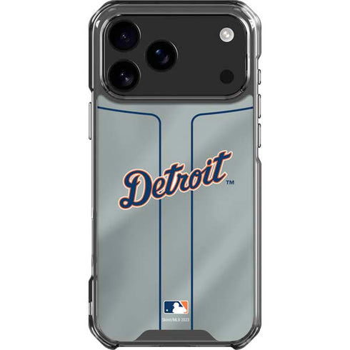 MLB Detroit Tigers Alternate/Away Jersey iPhone 17 Pro Max Clear Case