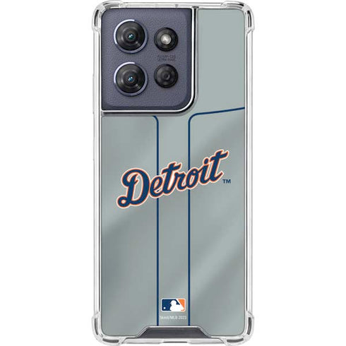 MLB Detroit Tigers Alternate/Away Jersey Moto G 5G (2025) Clear Case