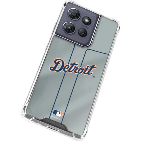 MLB Detroit Tigers Alternate/Away Jersey Moto G 5G (2025) Clear Case