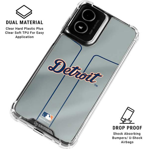 MLB Detroit Tigers Alternate/Away Jersey Moto G Power 5G (2024) Clear Case