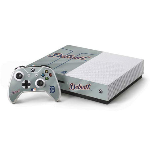 MLB Detroit Tigers Alternate/Away Jersey Xbox One S Console and Controller Bundle Skin
