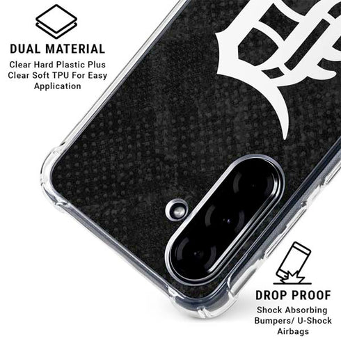 MLB Detroit Tigers Dark Wash Galaxy A36 5G Clear Case