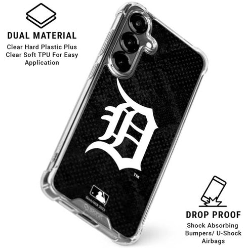 MLB Detroit Tigers Dark Wash Galaxy S26 Plus Clear Case