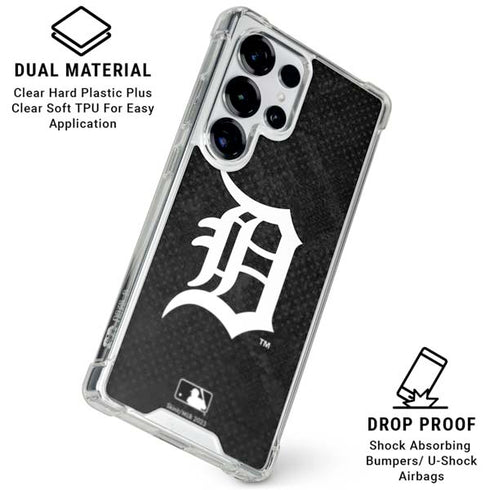 MLB Detroit Tigers Dark Wash Galaxy S26 Ultra Clear Case