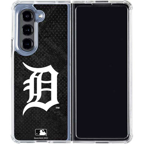 MLB Detroit Tigers Dark Wash Galaxy Z Fold5 5G Clear Case