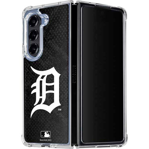 MLB Detroit Tigers Dark Wash Galaxy Z Fold5 5G Clear Case
