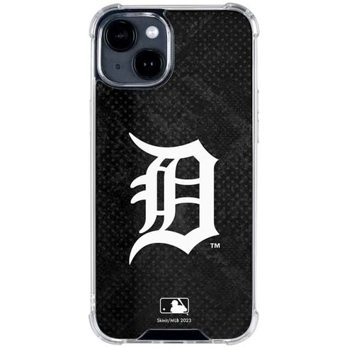 MLB Detroit Tigers Dark Wash iPhone 15 Clear Case