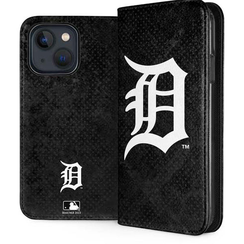 MLB Detroit Tigers Dark Wash iPhone 15 Folio Case
