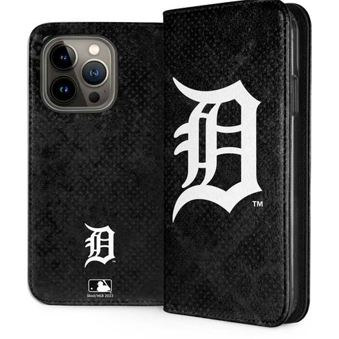 MLB Detroit Tigers Dark Wash iPhone 15 Pro Folio Case