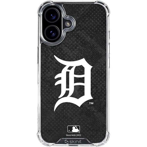 MLB Detroit Tigers Dark Wash iPhone 16 Plus Clear Case