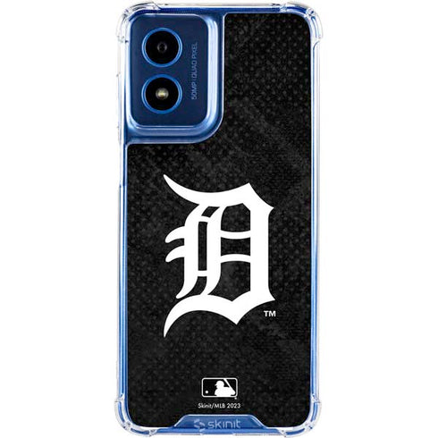 MLB Detroit Tigers Dark Wash Moto G Play 4G (2024) Clear Case