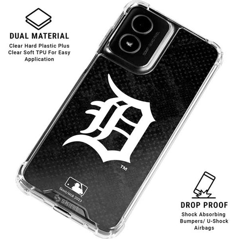MLB Detroit Tigers Dark Wash Moto G Power 5G (2024) Clear Case