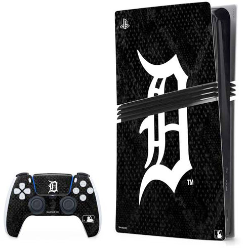 MLB Detroit Tigers Dark Wash PS5 Pro Bundle Skin