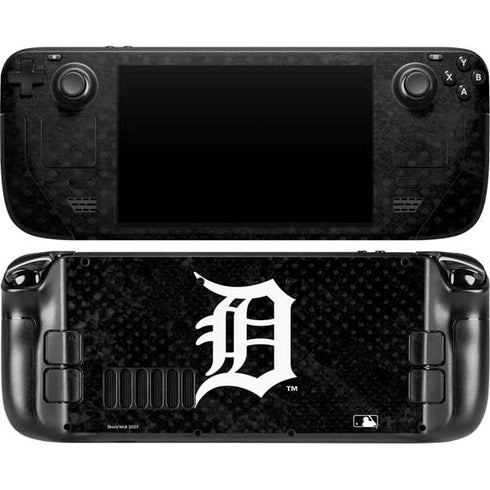 MLB Detroit Tigers Dark Wash Steam Deck Handheld Gaming Computer OLED Skin