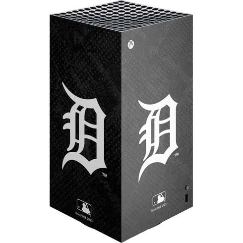 MLB Detroit Tigers Dark Wash XBox Series X Digital Edition Console Skin