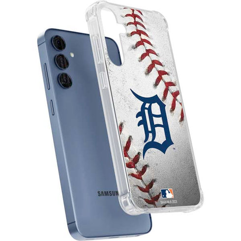 MLB Detroit Tigers Game Ball Galaxy A35 5G Clear Case