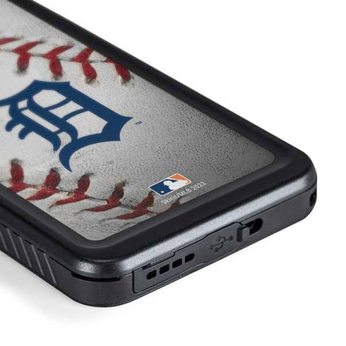 MLB Detroit Tigers Game Ball Galaxy S24 Plus Waterproof Case