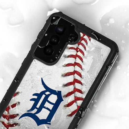 MLB Detroit Tigers Game Ball Galaxy S24 Plus Waterproof Case