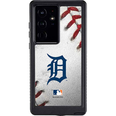MLB Detroit Tigers Game Ball Galaxy S24 Ultra Waterproof Case