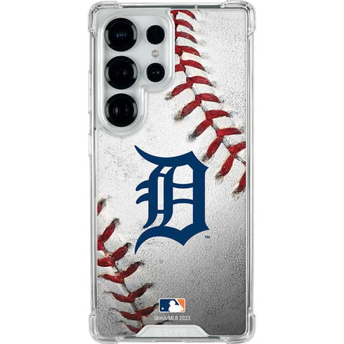 MLB Detroit Tigers Game Ball Galaxy S26 Ultra Clear Case