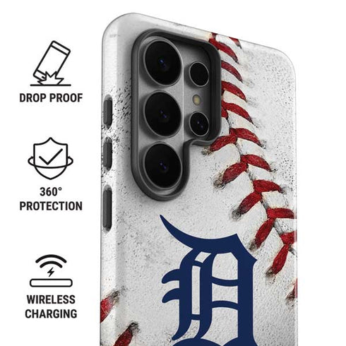 MLB Detroit Tigers Game Ball Galaxy S26 Ultra Impact Case
