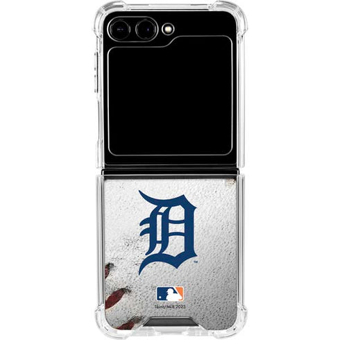 MLB Detroit Tigers Game Ball Galaxy Z Flip6 Clear Case