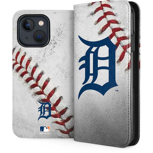 MLB Detroit Tigers Game Ball iPhone 14 Folio Case