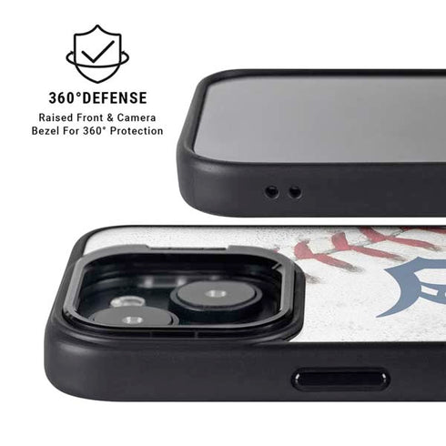 MLB Detroit Tigers Game Ball iPhone 15 Plus Kickstand Case