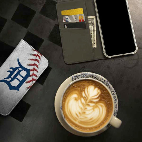 MLB Detroit Tigers Game Ball iPhone 15 Pro Max Folio Case