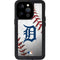 MLB Detroit Tigers Game Ball iPhone 15 Pro Waterproof Case