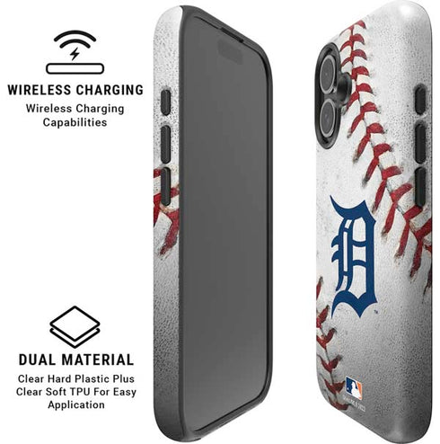 MLB Detroit Tigers Game Ball iPhone 16 Magsafe Impact Case