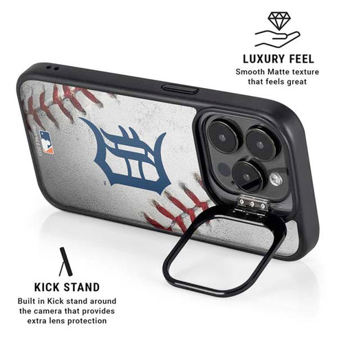 MLB Detroit Tigers Game Ball iPhone 16 Pro Kickstand Case