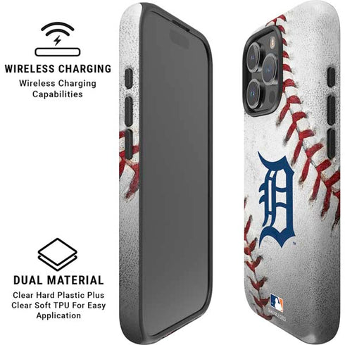 MLB Detroit Tigers Game Ball iPhone 16 Pro Max Magsafe Impact Case
