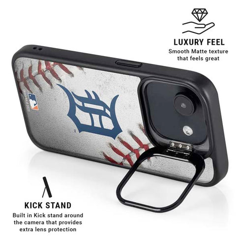 MLB Detroit Tigers Game Ball iPhone 16e Kickstand Case