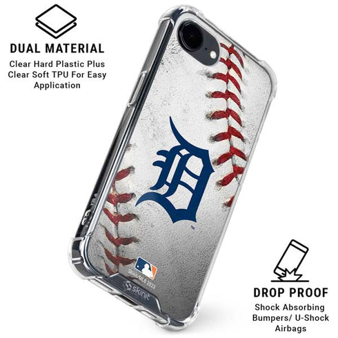 MLB Detroit Tigers Game Ball iPhone 16e Clear Case